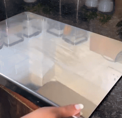 Multipurpose Stainless Steel kitchen Board – Chop, Slice, Knead & Roll