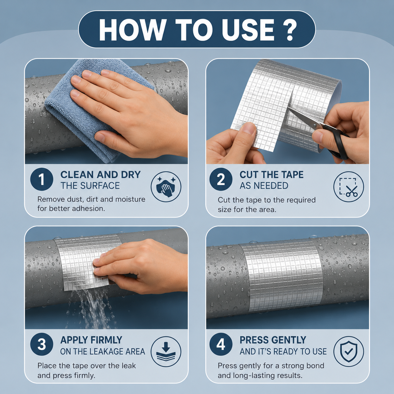 Ultra Fix Waterproof Repair Tape (Pack of 2)